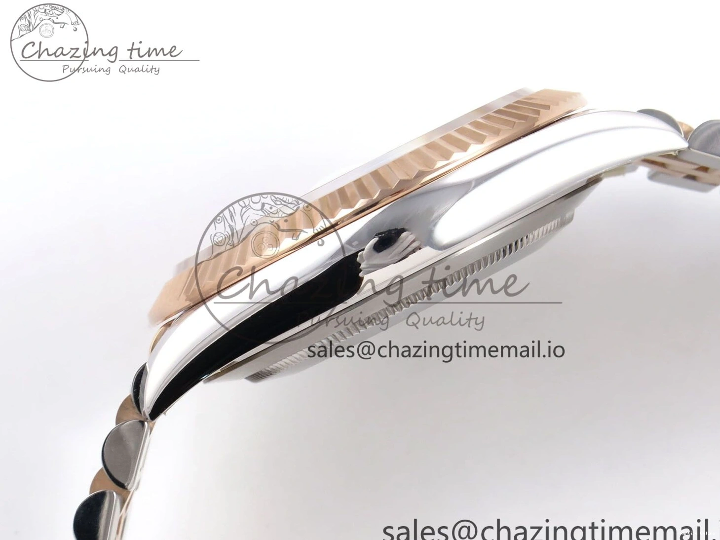 0130 DateJust 41 126331 ARF 1:1 Best Edition 904L Steel Brown Diamonds Dial on SS RG Jubilee Bracelet SH3235（Gain Weight） Thermal 1111